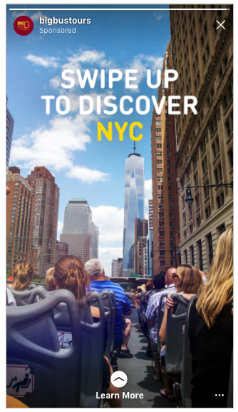 Big Bus Tours NYC ad creative